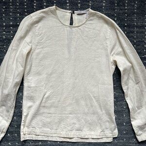 White denim tunic
